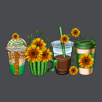 Sunflowers Coffee Cups Zipper Hoodie | Teevron