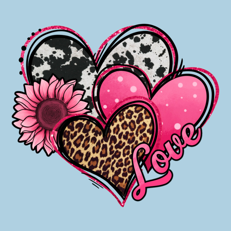 Valentines Day Western Hearts And Sunflower Premium Hoodie by Jasminsmagicworld | Teevron