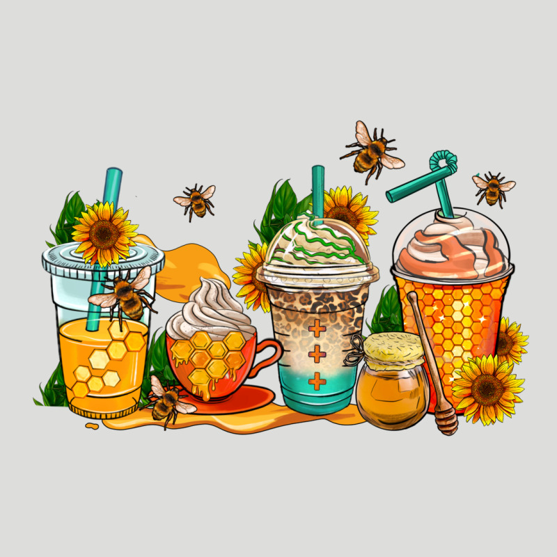 Bumble Bee Coffee Cups Zipper Hoodie by AdoDesignShop | Teevron