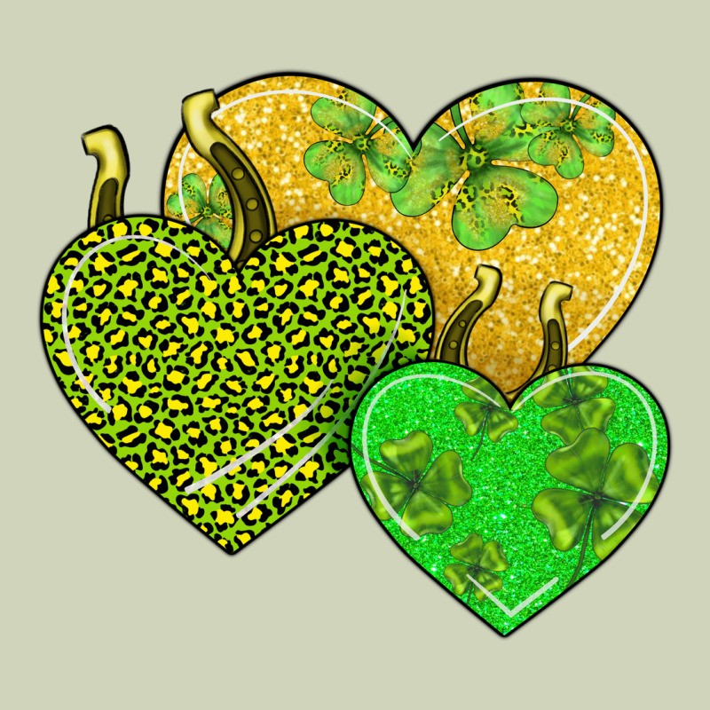 St Patricks Day Hearts Heavyweight Hoodie by AdoDesignShop | Teevron
