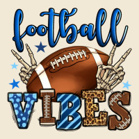 Football Vibes Blue And Grey Team Color Premium Tee | Teevron