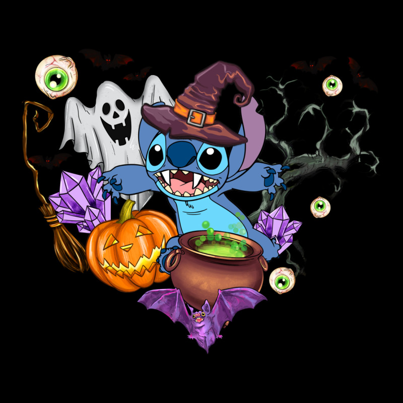Stitch Heart Halloween Heavyweight Sweatshirt by AdoDesignShop | Teevron