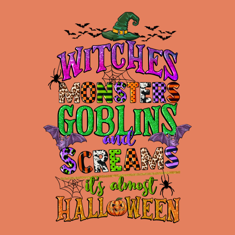 Witches Monsters Goblins And Screams Its Almost Halloween Classic Tee by CowGirlArtShop | Teevron