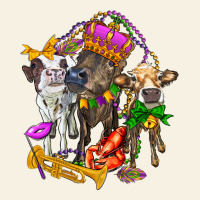 Little Cows And Mardi Gras Party Olivia Vintage Tee | Teevron