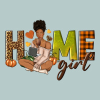 Home Girl Fall Afro Girl Heavy Core Tee | Teevron
