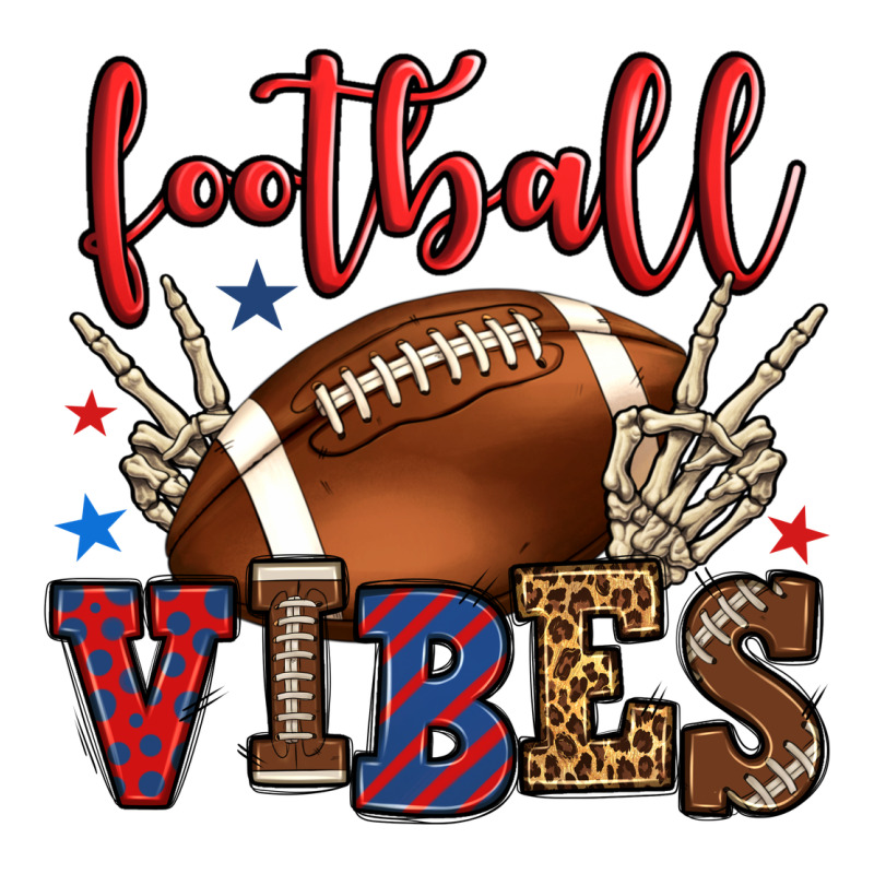 Football Vibes Red And Blue Premium Tee by HowdyJamesFarm | Teevron