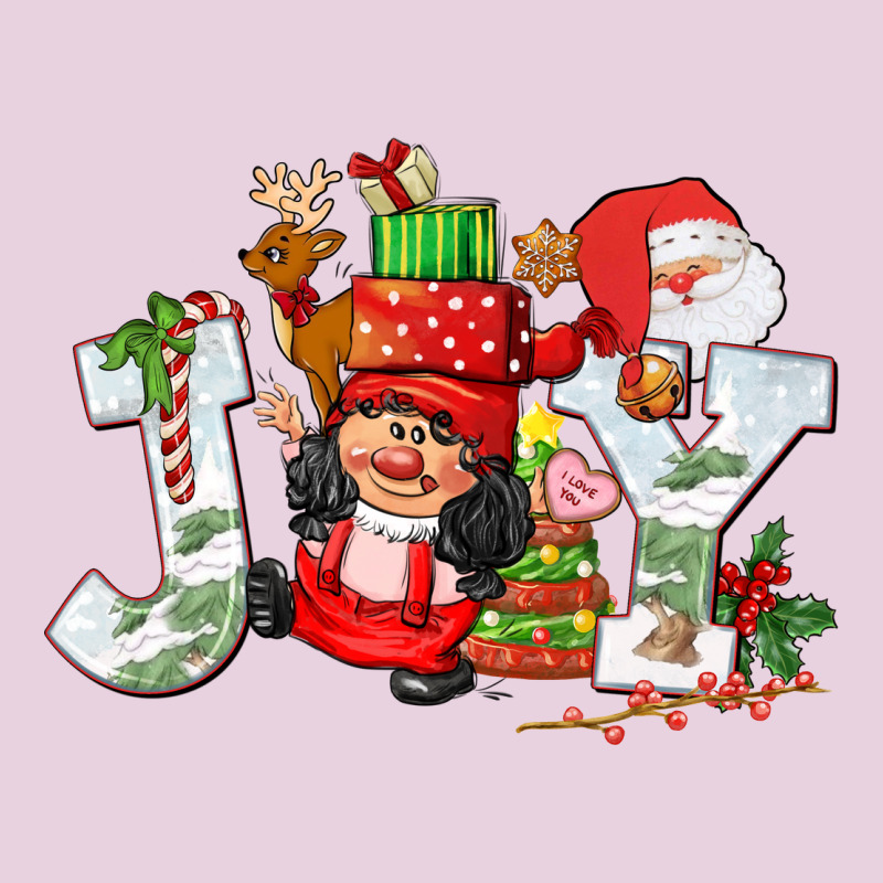 Christmas Joy Girl Gnome Ladies Tee by CowGirlArtShop | Teevron