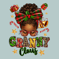 Granny Claus Afro Messy Bun Heavy Core Tee | Teevron