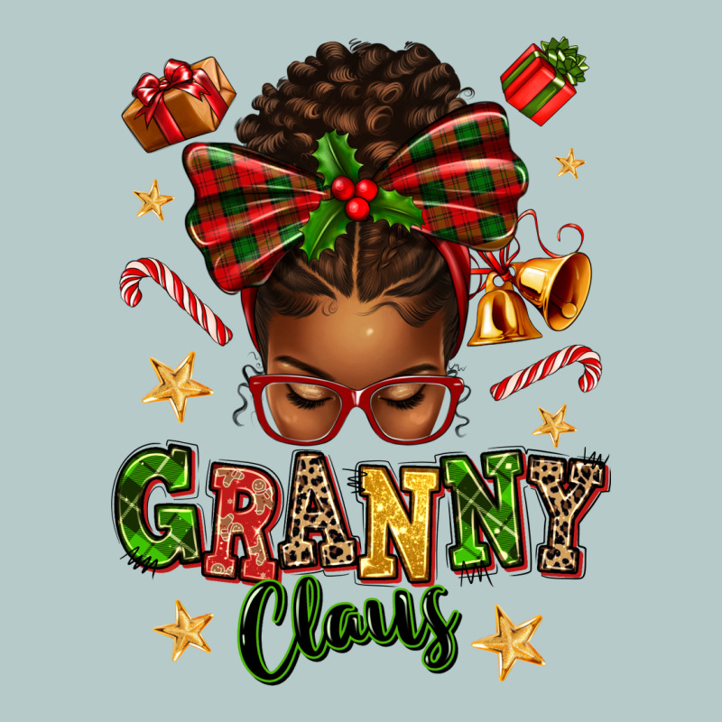 Granny Claus Afro Messy Bun Heavy Core Tee by texasbilliewilder | Teevron