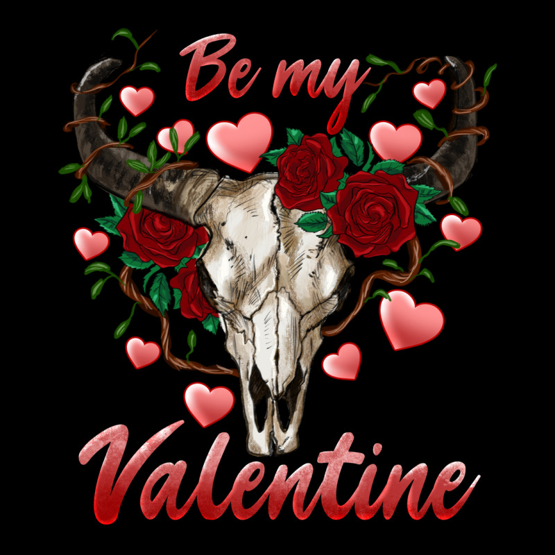 Be My Valentine Bull Skull Heavy Core Tee by RanaPortraitStore | Teevron