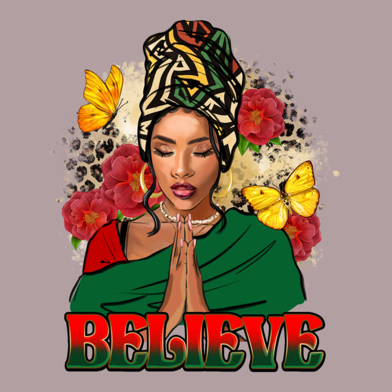 Believe Black Woman Vintage Hoodie by FaDigitalArtStudio | Teevron