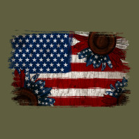 Distressed Sunflower American Flag Vintage Tee | Teevron
