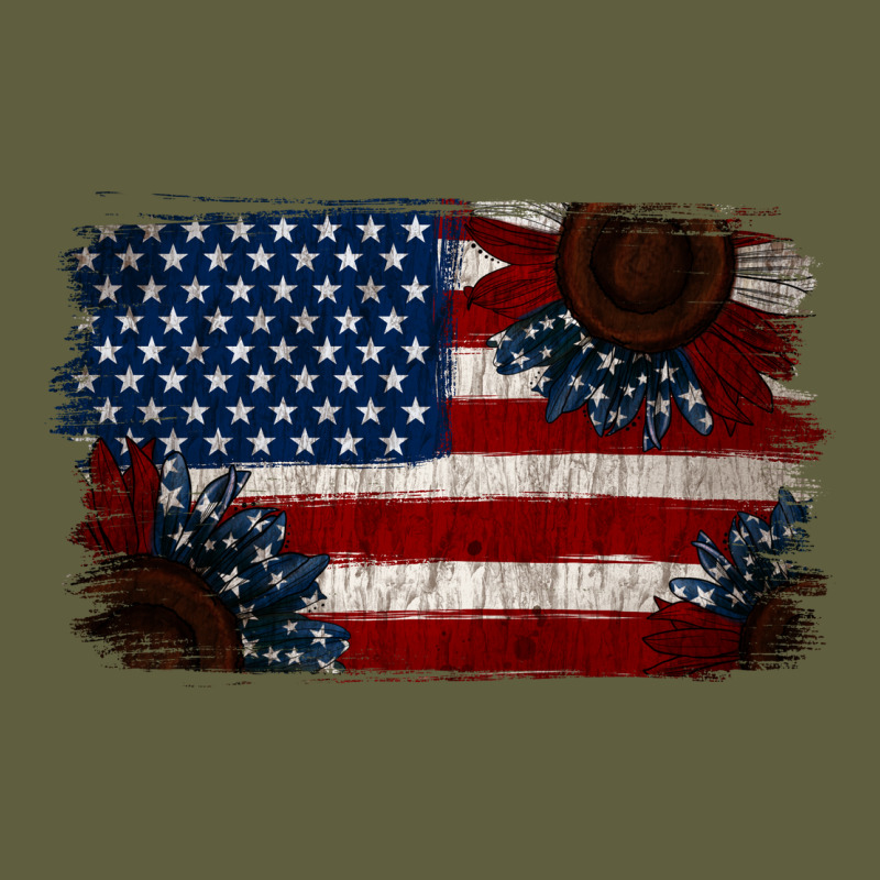 Distressed Sunflower American Flag Vintage Tee by Jasminsmagicworld | Teevron
