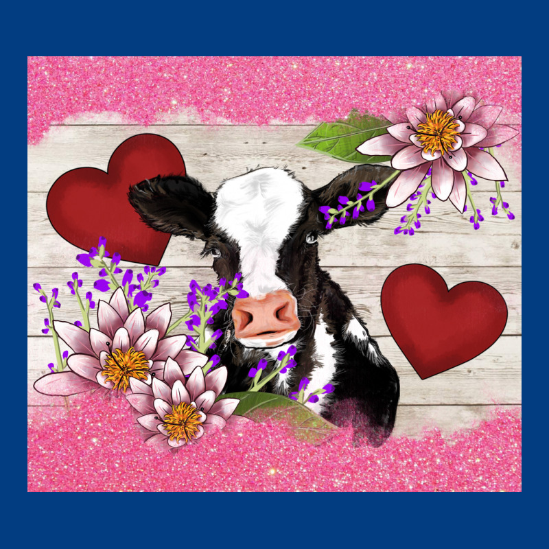 Lotus Heart Cow Valentine Premium Sweatshirt by AdoDesignShop | Teevron
