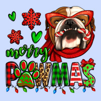 Merry Pawmas Christmas Bulldog Urban Heavy Tee | Teevron