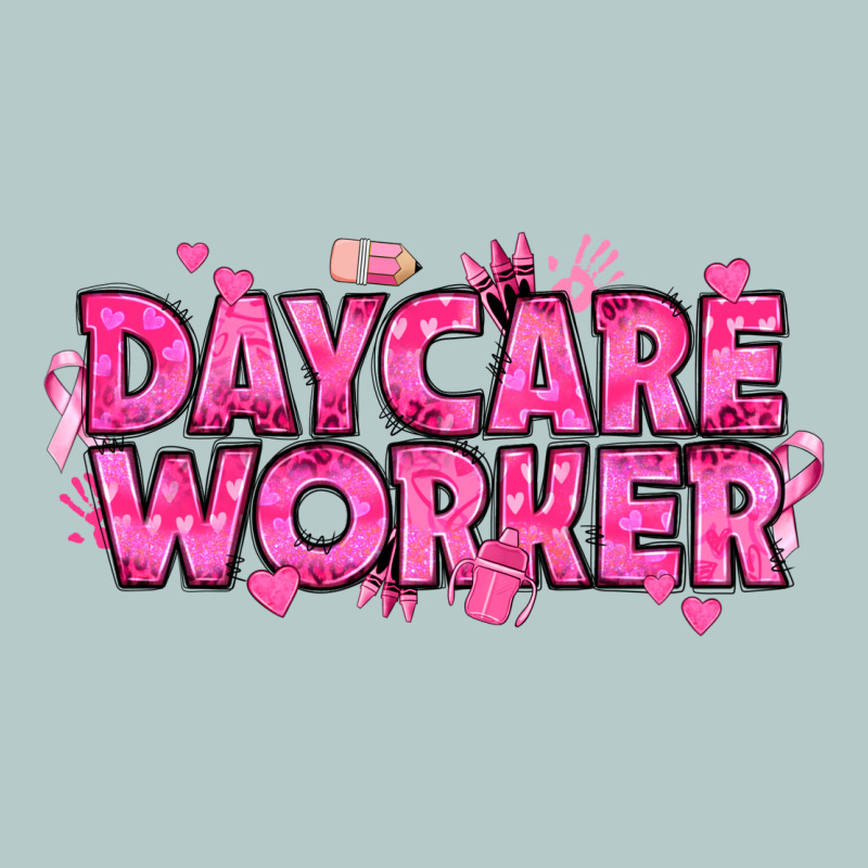 Breast Cancer Daycare Worker Heavy Core Tee by texasbilliewilder | Teevron