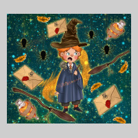 Wizard Boy With Mouse Premium Tee | Teevron