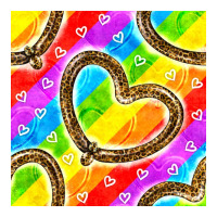 Pride lgbtq leopard heart balloons pattern | Teevron