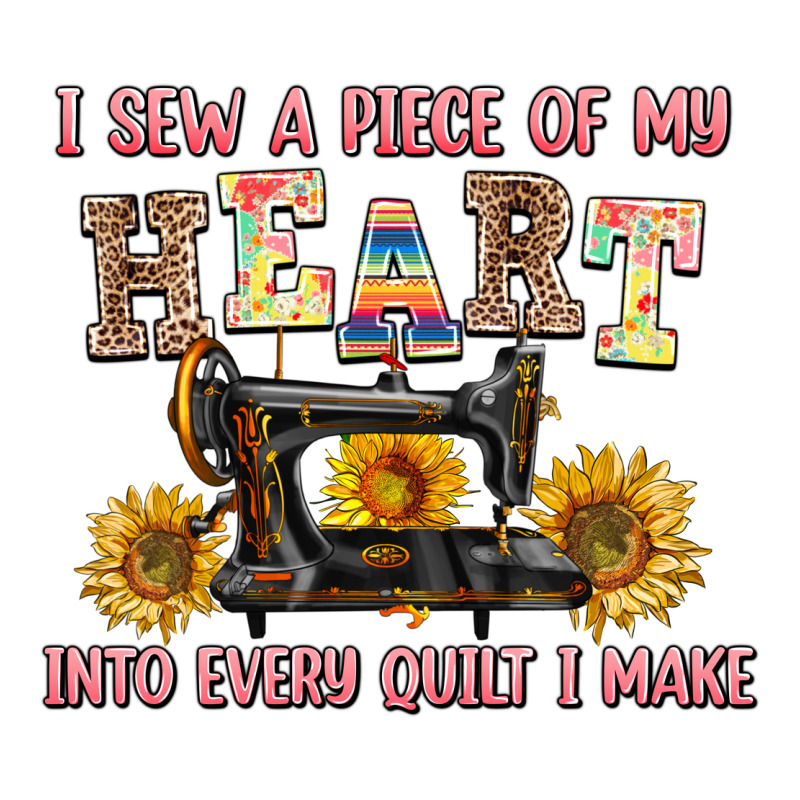I Sew A Piece Of My Heart Into Every Quilt I Make Zipper Hoodie by AdoDesignShop | Teevron