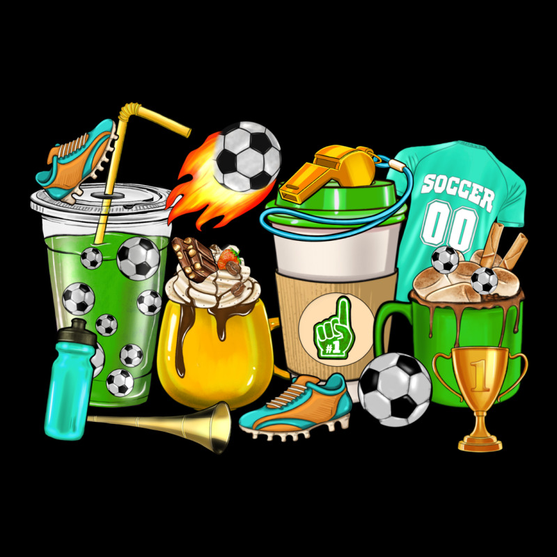 Football Coffee Cups Premium Tee by HowdyJamesFarm | Teevron