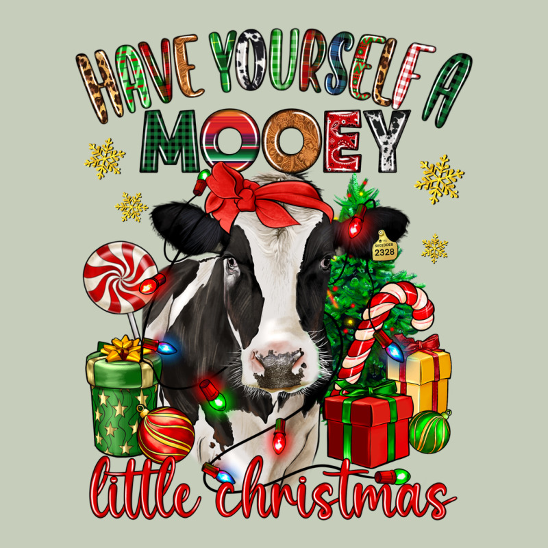 Have Yourself A Little Christmas Cow Ladies Tee by CowGirlArtShop | Teevron