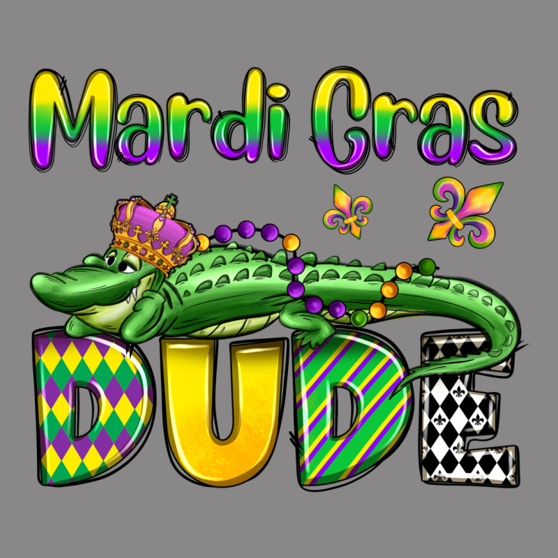 Mardi Gras Dude Alligator Olivia Vintage Tee by OliviaCreatesArt | Teevron