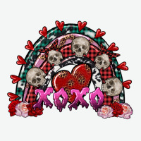 Skull Xoxo Rainbow Valentine's Day Urban Heavy Tee | Teevron
