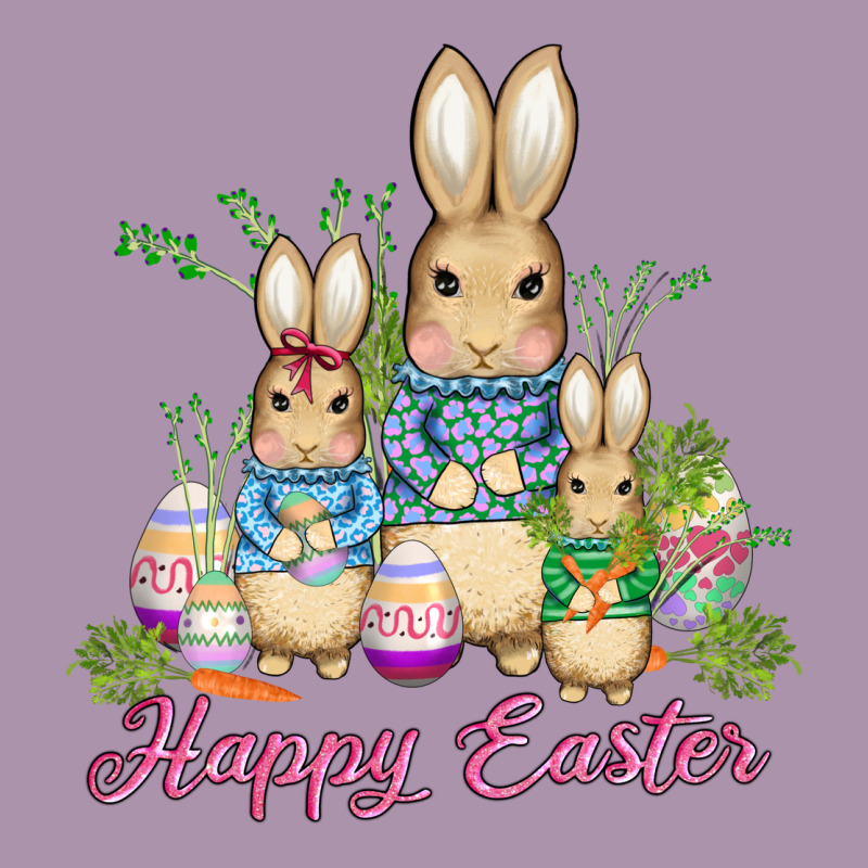 Easter Bunny Family Wıth Carrots And Eggs Heavyweight Hoodie by AdoDesignShop | Teevron