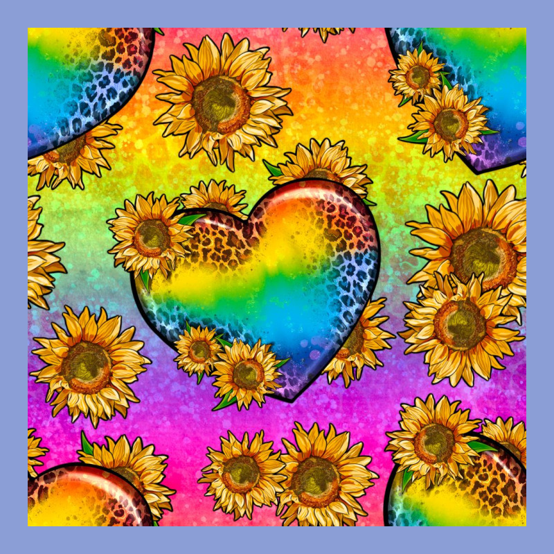 Pride Lgbtq Leopard Hearts And Sunflowers Seamless Long Sleeve Tee by BundleAndBundleShop | Teevron