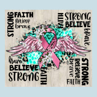 Cancer Ribbon With Angel Wings Ladies Tee | Teevron