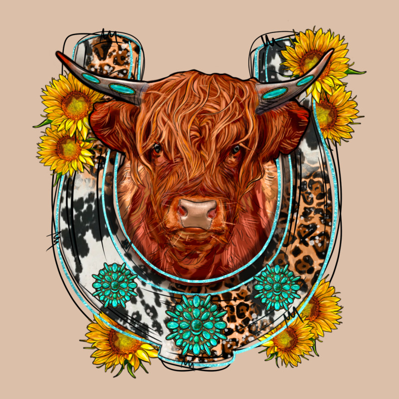 Western Leopard Cowhide Cow Horseshoe Urban Heavy Tee by OliviaCreatesArt | Teevron