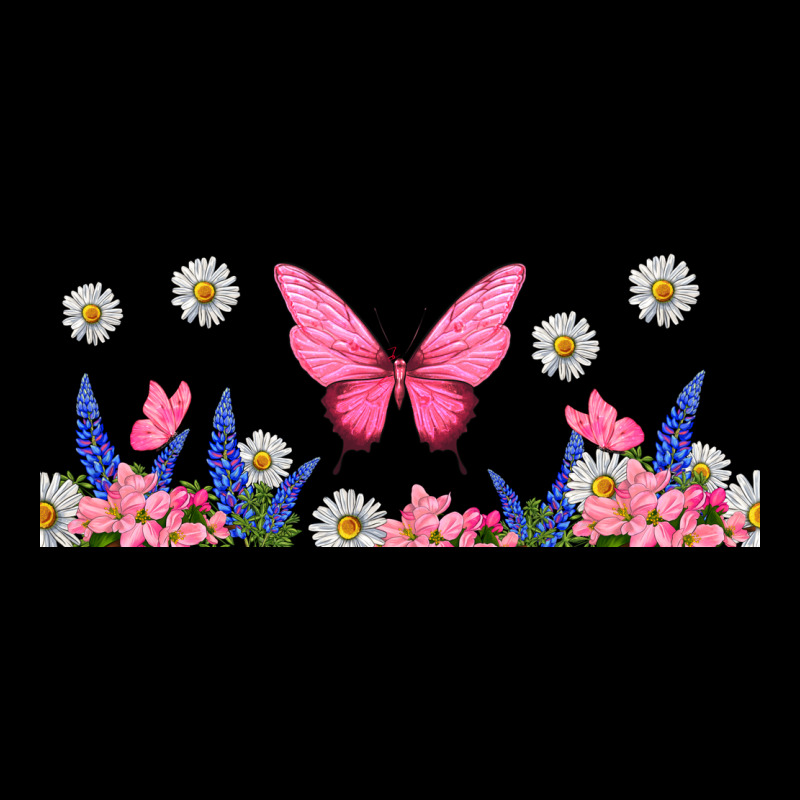 Butterflies And Flowers Premium Tee by TumblerDesignByShophia | Teevron
