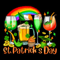 St. Patrick's Wine Glasses Urban Heavy Tee | Teevron