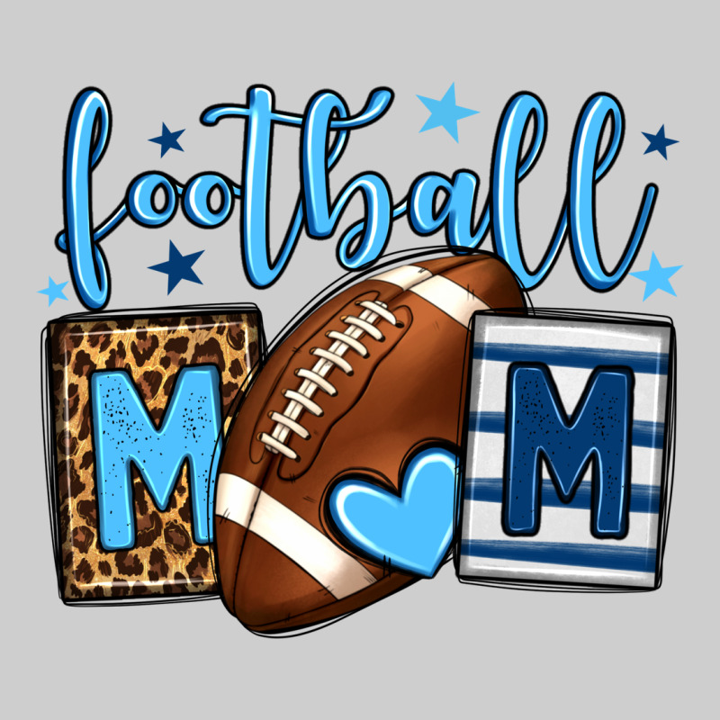 Football Mom Blue Team Color Premium Tee by HowdyJamesFarm | Teevron