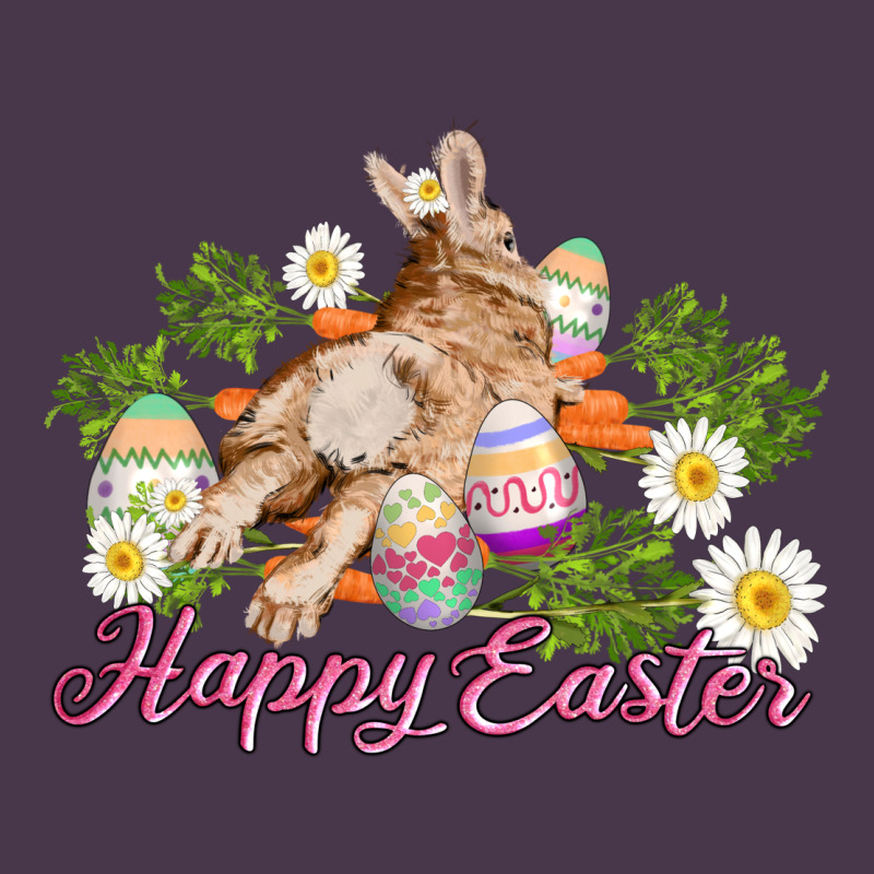 Easter Bunny With Carrots And Daisy Heavyweight Hoodie by AdoDesignShop | Teevron