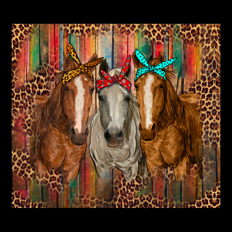 Western Horses With Bandanas Premium Tee by RanaPortraitStore | Teevron