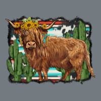 Western Cactus Highland Cow Heavyweight Sweatshirt | Teevron
