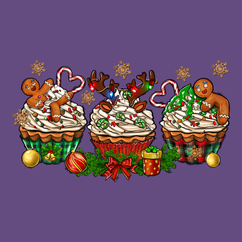 Christmas Cupcake With Gingerbreads Bbs Vintage Hoodie by BundleAndBundleShop | Teevron