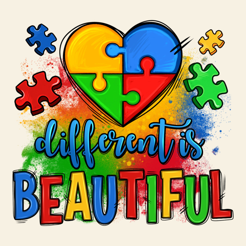 Different Is Beautiful Autism Vintage Tee by OliviaCreatesArt | Teevron