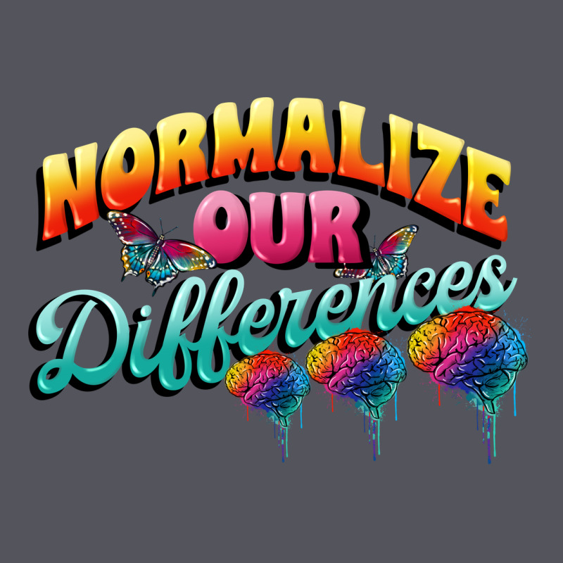 Normalize Our Differences Autism Vintage Hoodie by FaDigitalArtStudio | Teevron