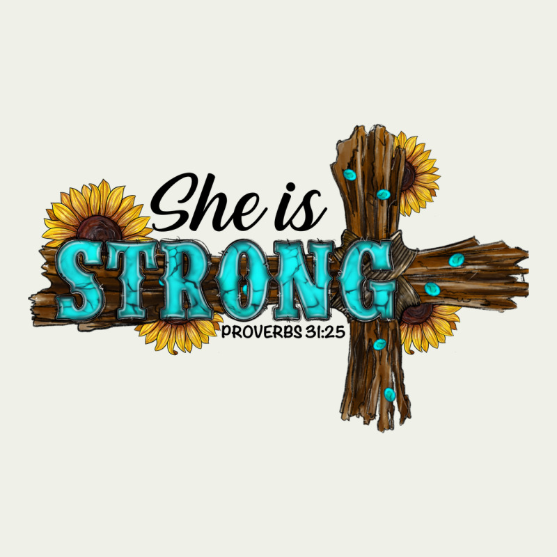She Is Strong Western Cross Urban Heavy Tee by RanaPortraitStore | Teevron