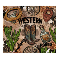 Western Rodeo Zipper Hoodie | Teevron