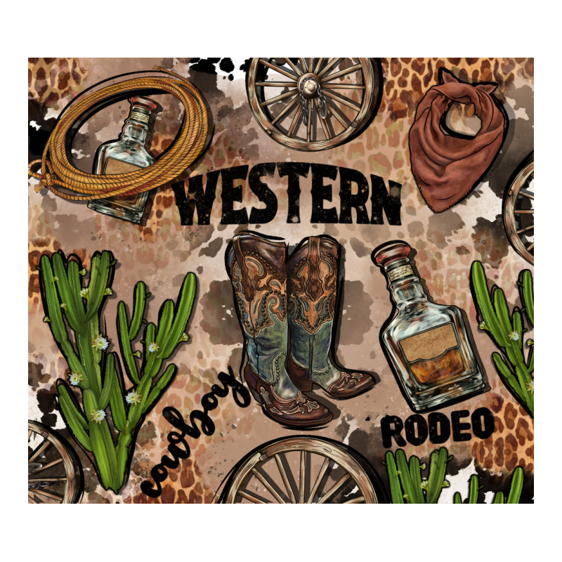 Western Rodeo Zipper Hoodie by AdoDesignShop | Teevron