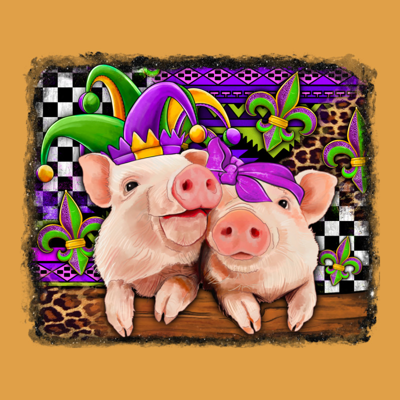 Mardi Gras Western Leopard Pigs Premium Hoodie by Jasminsmagicworld | Teevron