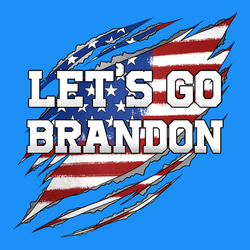Let's Go Brandon Ripped Cloth With American Flag Classic Tee by Jasminsmagicworld | Teevron