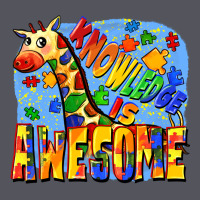 Knowledge Is Awesome Autism Giraffe Vintage Hoodie | Teevron