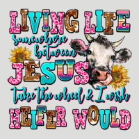 Living Life Somewhere Between Jesus Take The Wheel Zipper Hoodie | Teevron