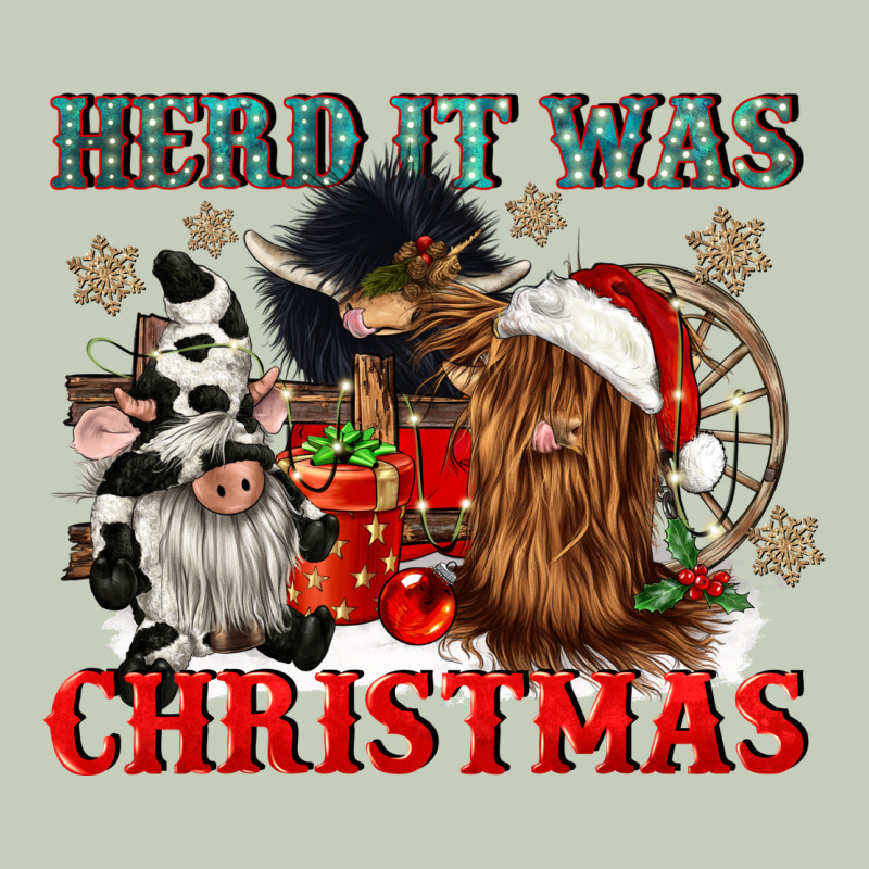 Herd It Was Christmas Ladies Tee by CowGirlArtShop | Teevron