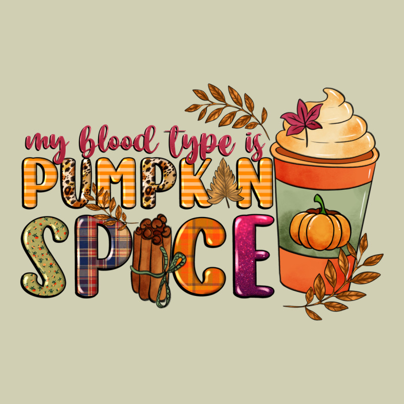 My Blood Type Is Pumpkin Spice Heavy Core Tee by NancyCooperArtShop | Teevron