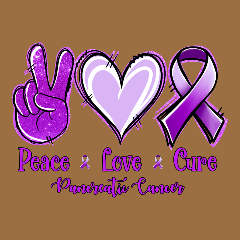 Pace Love Cure Pancreatic Cancer Vintage Tee by Jasminsmagicworld | Teevron